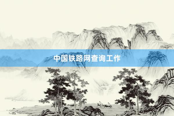 中国铁路网查询工作